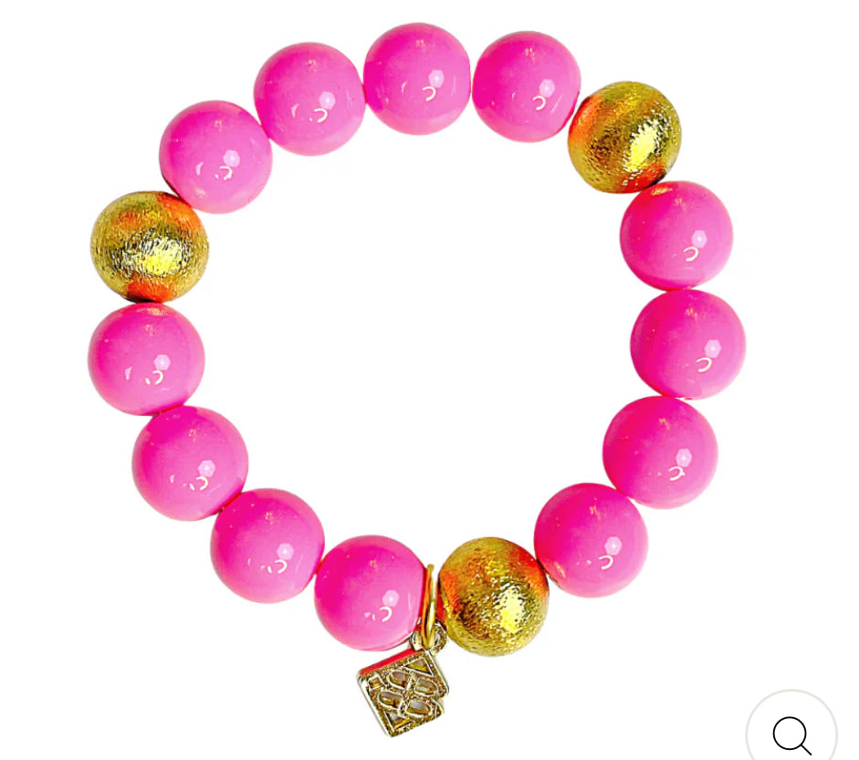 Pink Beaded Brianna Bracelet