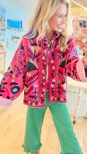 Pink Velvet Floral Jacket