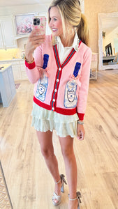 Pink Champagne Cardigan