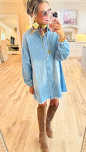 Risen Denim Shirt Dress