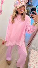 Light Pink French Terry Pant Set
