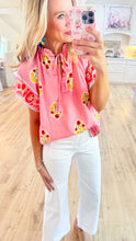 Pink Boho Bloom Top