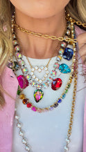 Bottom Rainbow Stone Necklace