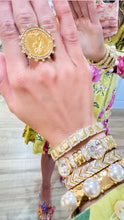 Gold Crystal Bracelet Stack Set of 3
