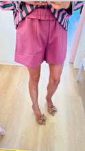 Rose Mauve Faux Leather Shorts