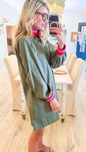 Caryn Lawn Olive Reece Mini Dress