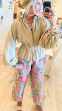Beige Balloon Sleeve Jacket