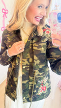 Camo Floral Embroidered Jacket