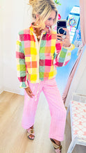 Rainbow Plaid Quilted Jacket