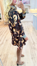 Black Multi Horse Print Mini Dress