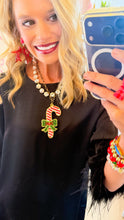 Beaded Candy Cane Necklace