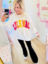 Lulu Mac White and Multi Color Sweatshirt