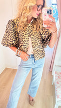 Leopard Cropped Jacket