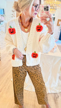 Camel Leopard Print Wide Leg Pants