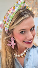 Linny Co Light Pink Floral Statement Earring