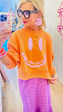 Coral Make Others Feel Loved Cropped Sweatshirt