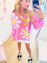 Dragon Fruit Floral Patchwork Pullover