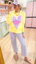 Yellow All You Need is Love Sweatshirt