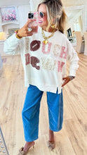 Off White Touchdown Patchwork Sweatshirt