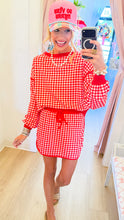Red Gingham Skort Set