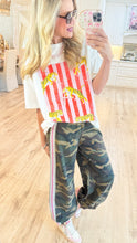 White Tigers and Stripe Graphic Tee