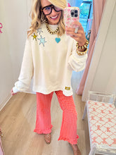 White How Lucky Are We Sweatshirt