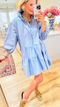 Chambray Oversized Mini Dress