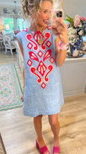 THML Sleeveless Embroidered Detail Dress