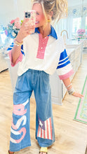 Chambray USA Patchwork Pants