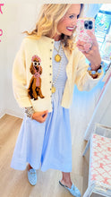 Cream Poodle Cardigan
