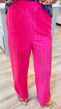Hot Pink Eyelet Pants