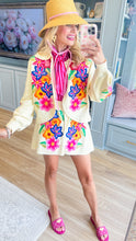Queen of Sparkles Ivory Multi Embroidered Floral Cardigan