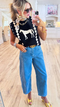 THML Black Horse Knit Vest