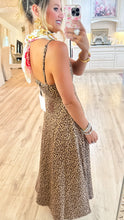 Leopard Suede Midi Dress