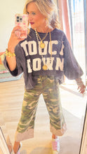 Navy Touch Down Oversized Sweatshirt