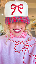 Red Plaid Bow Trucker