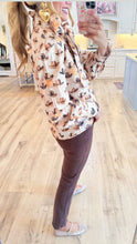 Beige Cowboy Hat Printed Top