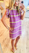 Uncle Frank Purple Eyelet Ruffled Dress