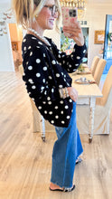 Black and White Polka Dot Cardigan