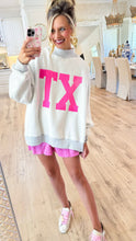 Heather Grey TX Mock Neck Sweater