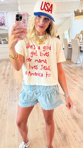 She’s a Good Girl Cropped Tee