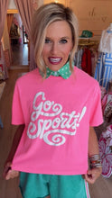 Pink Go Sports Crop Tee