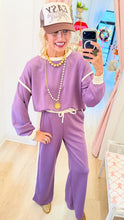 Light Eggplant Contrast Trim Scuba Set