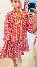 Uncle Frank Rose Floral Mini Dress