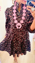 Brown Horse Print Mini Dress