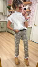 Hidden Tan Camo Straight Leg Jeans