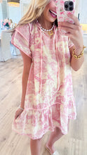 Light Pink Toile Print Dress