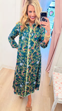 Green Multi Floral Maxi Dress
