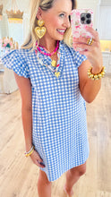 Blue Printed Dress