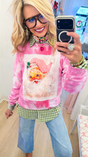 Pink Tie-Dye Santa Sweatshirt